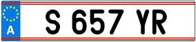 Trailer License Plate